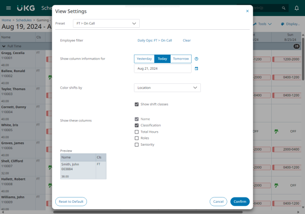 Display Options